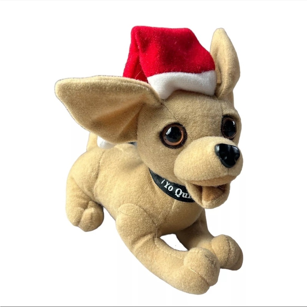 Taco Bell Dog Plush- Santa Christmas (NO SOUND)